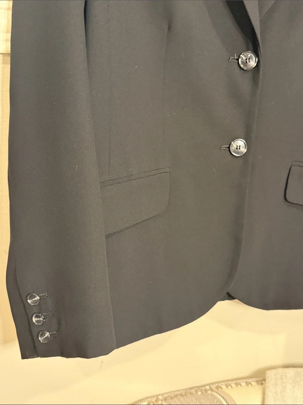 JM Collection Men's Black Two-Button Sport Coat